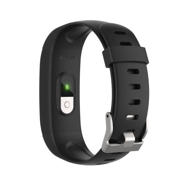 Black TFT IP67 Tuya Smartwatch With Oximeter And Body Temperature