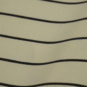 China Summer Suiting Vertical Stripe Fabric Wool Cashmere 275gsm Serge Twill Fabric wholesale