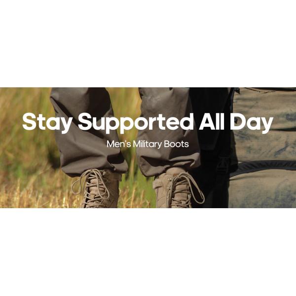 NORTIV 8 mens miltary boots desert