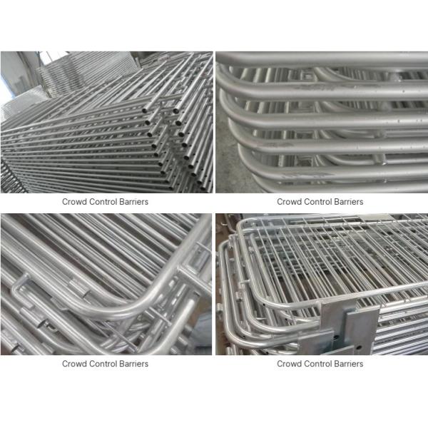 Packaged crowd control barriers ready for shipment