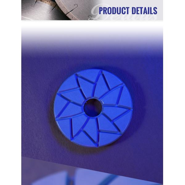 Resin Diamond Snail Lock Edge Polishing Grinding Disc for Granite Marble Customized