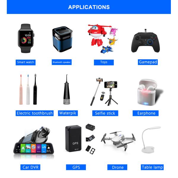 303450 3.7V Mini ups 5v rechargeable li-polymer battery 550mah