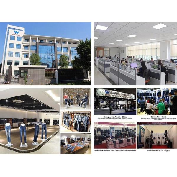 Trousers 9.5 Oz 72 Cotton 26 Polyester 2 Lycra Stretch Denim Fabric For Jeans