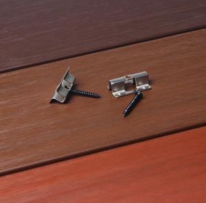 China Silver Stainless Steel Deck Screws WPC Decking Accessories Composite Boards Clips wholesale