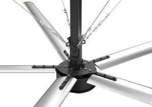 China Stronger Torque Lower Noise Commercial HVLS Fan For Auto Parts Warehouse wholesale