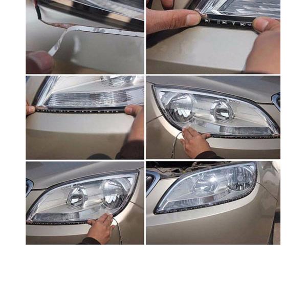 30cm Car Headlight LED Tube Strip 3528 Patch Emergency Warning Light