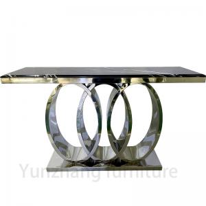China Classic Series Marble Dining Table Heavy Solid Base Restaurant Hotel Furniture Wholesale on sale