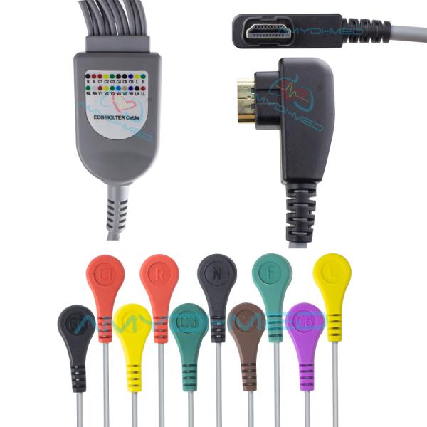 5 Lead 10 Lead Ecg Cables And Leadwires With ISO 13485 Certificated