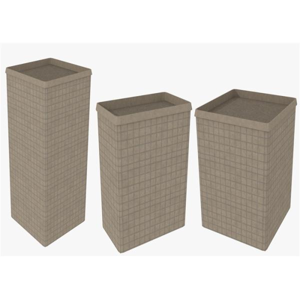 Factory Supply Galvanized Square Welded Gabion Box / Hesco Defense Wall