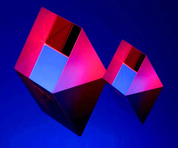 Miniature Optical Glass Telescope Lenses Crystal Triangular Prism 45 60 90 360 Degree Right Angle Lens