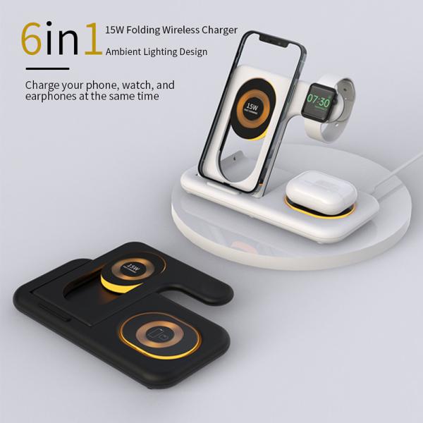 High Quality Fast Charging Station Stand Charger Wireless Charger 4 In 1 For Apple