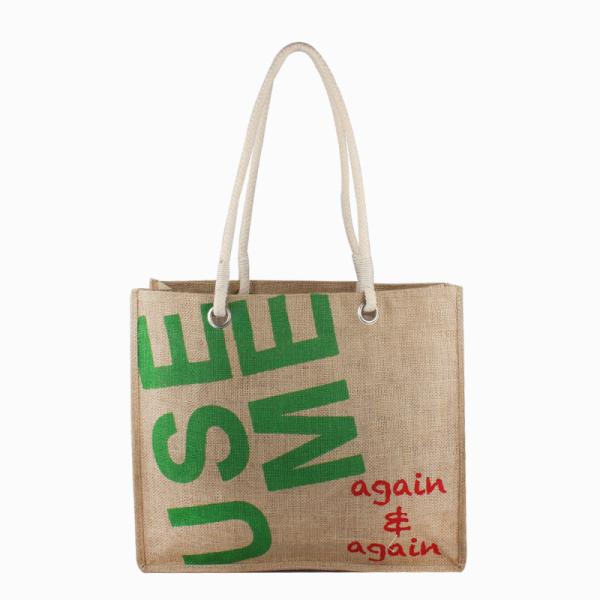 Custom Handled Style Shopping Linen Jute Gift Bag