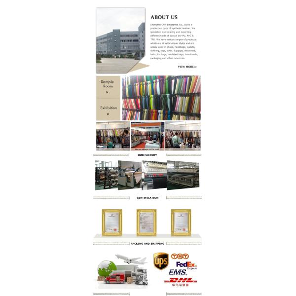 Furniture Sofa PVC Leather Fabric , PVC Upholstery Fabric Well Crafting