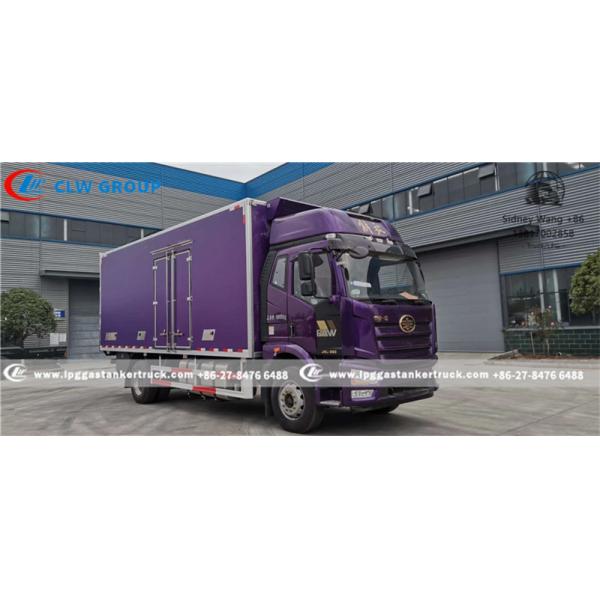 10Ton FAW Refrigerated Van Truck With Thermo King Freezing Unit