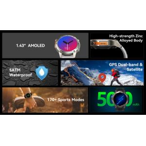 DM56 GPS Smart Watch with L1+L5 Dual Frequency, 1.43" AMOLED Display, 5ATM