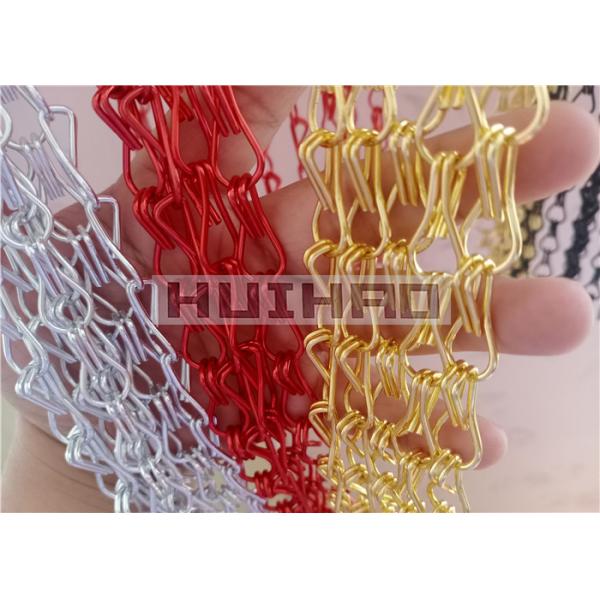 Bronze Color Architectural Aluminium Chain Curtain For Interior And Outdoor Design