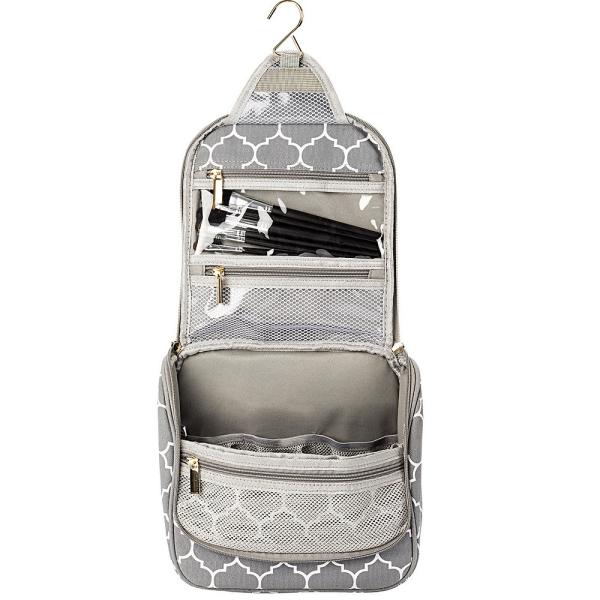 Toiletry Bag for Men & Women, Waterproof Toiletry Organizer For Travels, Travel Shower Bag with Mesh Pockets & Sturdy Ho