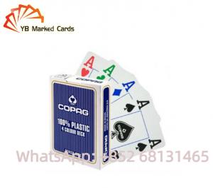 China Black Copag Plastic Playing Cards Poker Gambling Props 54 Playing Cards 58*88mm wholesale