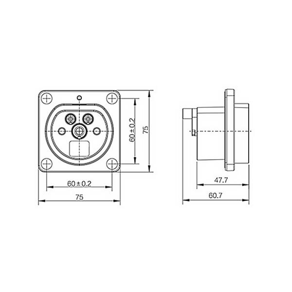 Dummy AC Holder EVSE Electric Car Charging Sockets For Home
