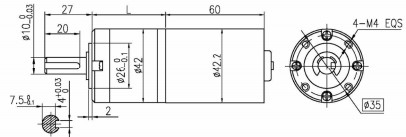 4 Poles BLDC Planetary Brushless Dc Gear Motor For Furniture / Medical / Industry