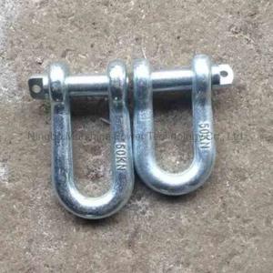Aerial Cable Stainless Steel D Shackle Heavy Duty 5mm