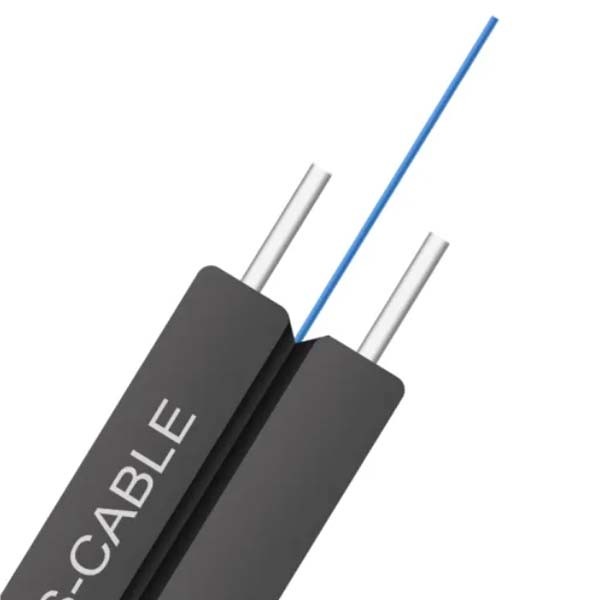 Single Mode indoor Aerial FTTH Optical Fiber Cable GJXFH 1B 2km reel