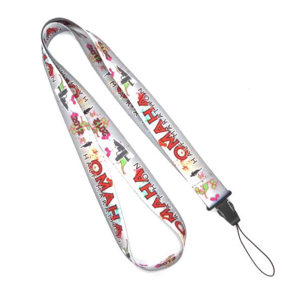 Quality Grey Personalised Mobile Phone Lanyard , Durable Eco Friendly Lanyard for sale