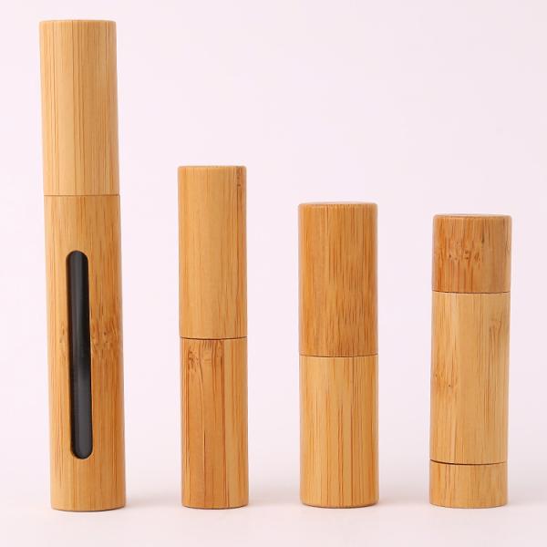 Recyclable Empty Bamboo Lip Balm Lip Gloss Lipstick Tube Container Biodegradable