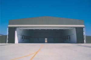 OEM Hot Dip Galvanized, Steel Wide Span Aircraft Hangar Buildings And Airport Terminals