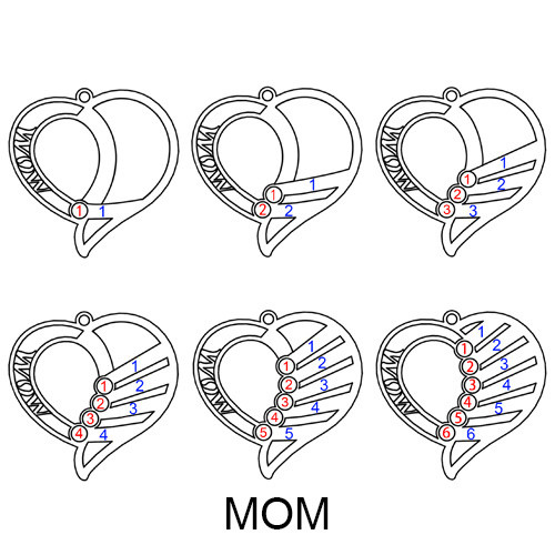 7gram 0.1in Personalized Photo Pendant Necklace Engraved Love Heart Necklace SGS