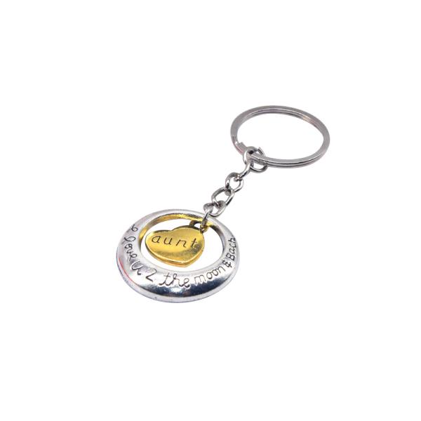 Creative Lovely Heart Shape Car Gift Custom Metal Keychains personalized key rings