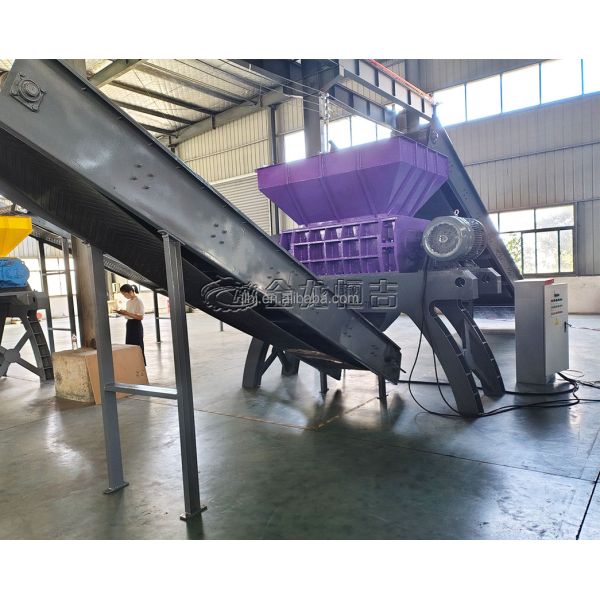 Industrial Grade Metal Shredder for Stainless Steel and Aluminum Alloy Processing Double Shaft Shredder