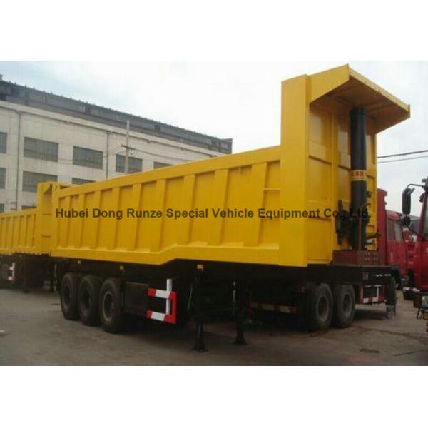 HYVA hydraulic Cylinder typer dump tipper tri-axle 50ton 3-Axles Rear Tipper Semi Trailer 29 - 35 Ton