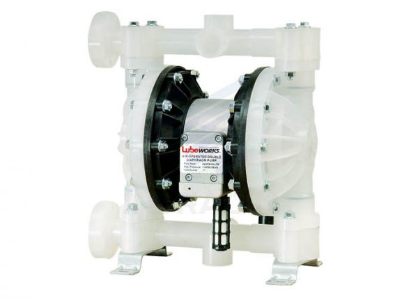 Quality 1" Inlet / Outlet Air Operated Diaphragm Pump With Nitrile Elastomer PTFE Ball Valve for sale