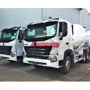 China 6x4 Cement Mixer Truck , 12m3 Drum Mix Concrete Truck HOWO76 / HOWOA7 Cabin on sale