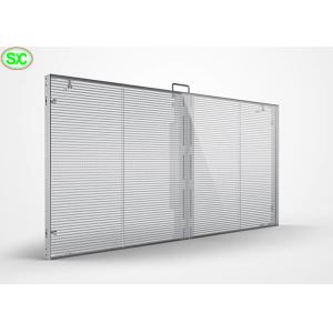 China P10 Advertising transparent video glass screen transparent window display on sale
