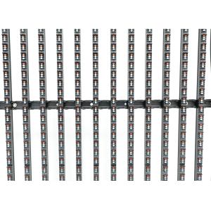 8000nits P15 LED Mesh Curtain Display Waterproof IP67 1R1G1B