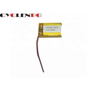 High Voltage Rechargeable Lithium Ion Polymer Battery 602030 Replacement 3.7V 300mah