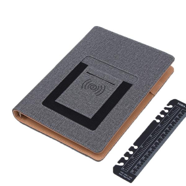 Waterproof Reusable Wireless Charger Power Bank Notebook With LED Light