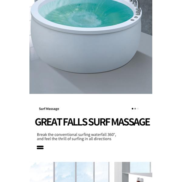 Fashion whirlpool Massage Bathtub Indoor Cheap Bath Tub
