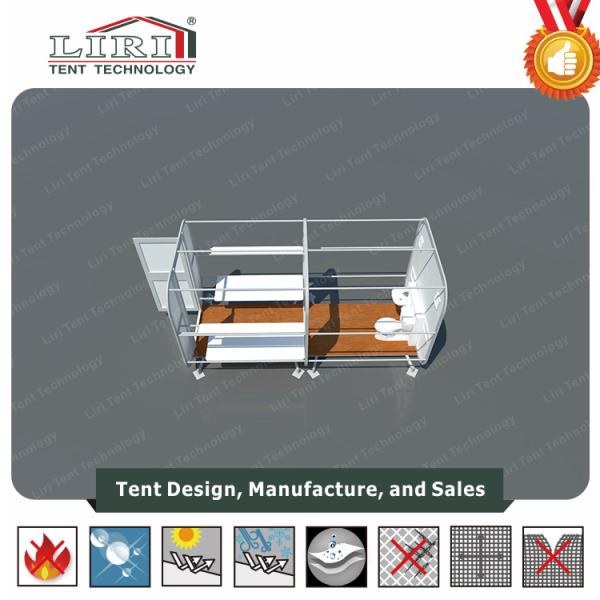 Luxury Modular Box Capsule Cube Glamping Camping Tents For Party Campion Snow Load 75kg/sqm