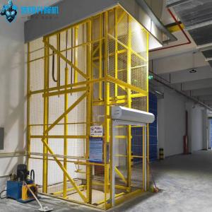 Robust Stairs Hydraulic Cargo Lift Industrial Grade Steel Heavy Load