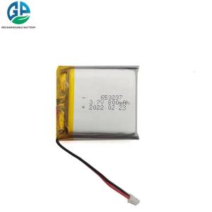 China 653237 3.7v 800mah Rechargeable Li Polymer Battery Rohs on sale