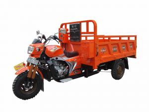 China Differential Axle Cargo Motor Tricycle With Open Body Heightening Carriage on sale