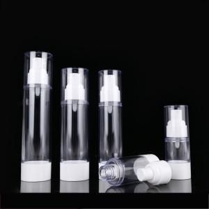 China Transparent Plastic Cosmetic Bottles Empty Packing Airless Spray Bottle wholesale