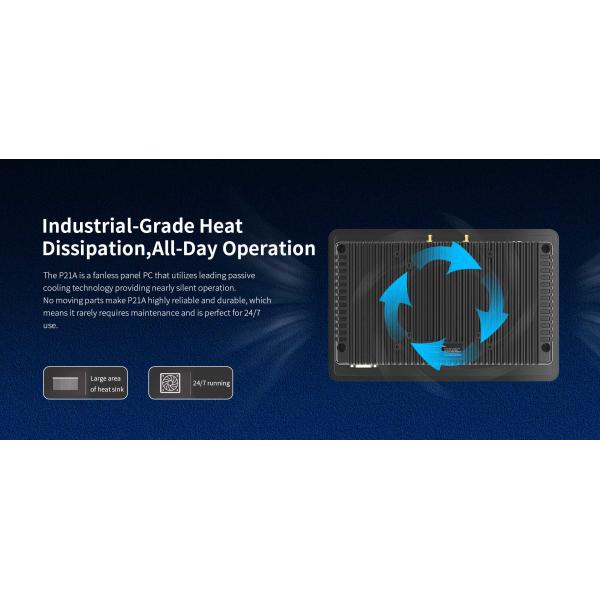 128GB ROM ONERugged P21A 21.5'' Industrial Fanless Wall-Mounted Touch Panel PC Tablet