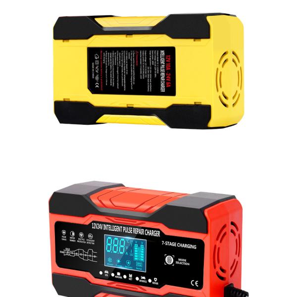 12V 24V 15A 7 Stage Intelligent Pulse Charger For Lead Acid Battery