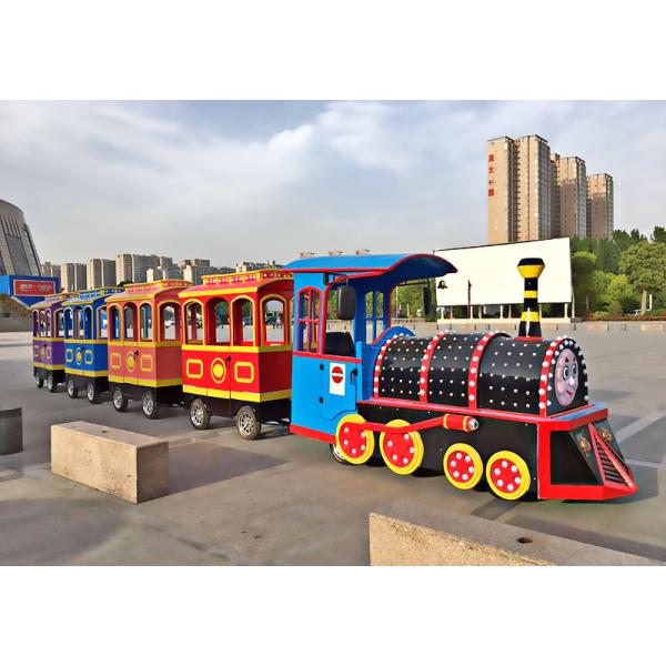Thomas Small trackless sightseeing train Speed 28km/h FRP Motor Power 3KW