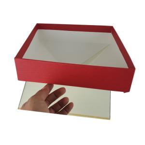 Foldable Cardboard Box Double Layers Paper Material Red Color Printed Corrugated