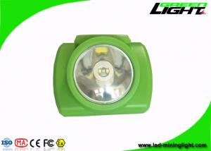 13000lux Brightness Miners Cap Lamp Green Cordless 3.7V With PC Shell